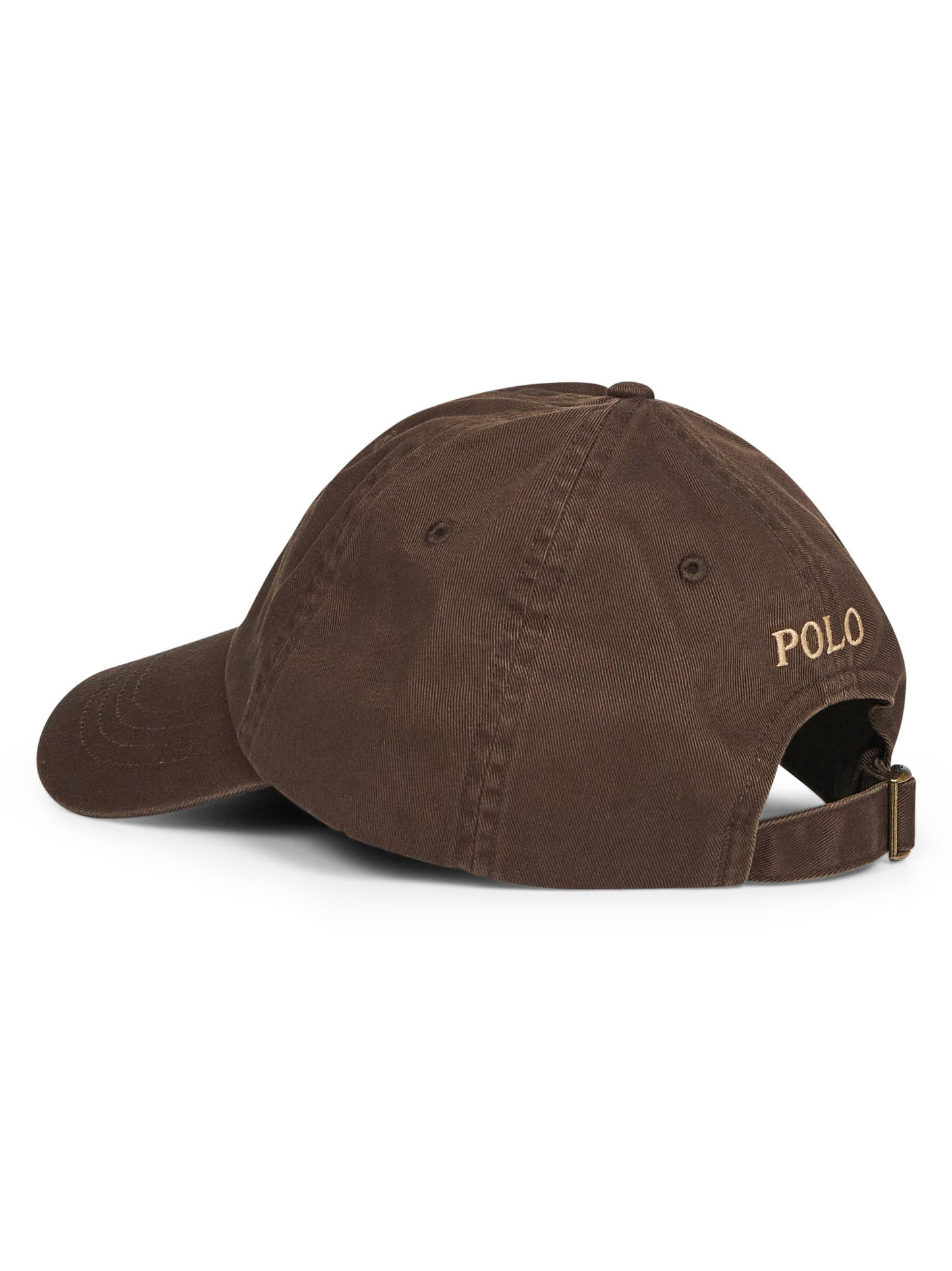 Brown chino embroidered cap