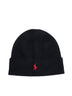 Black hat with red logo