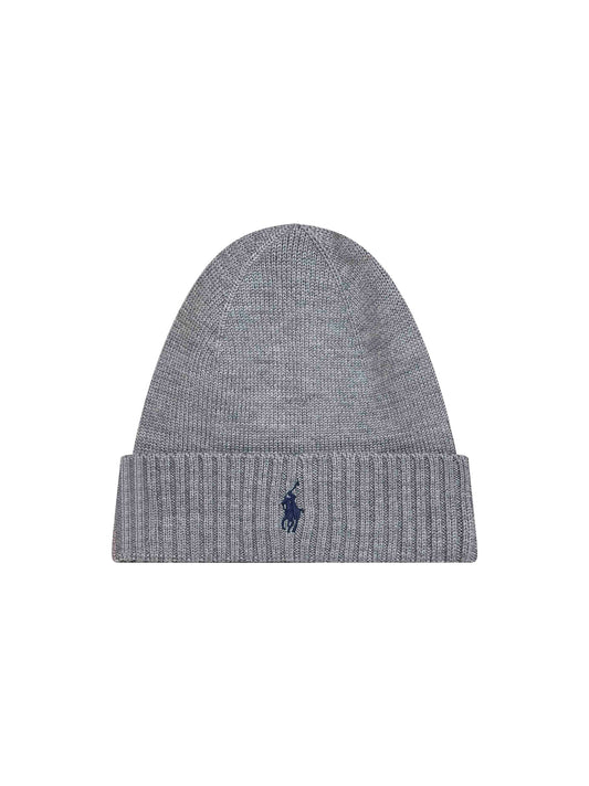 Grey wool Pony beanie