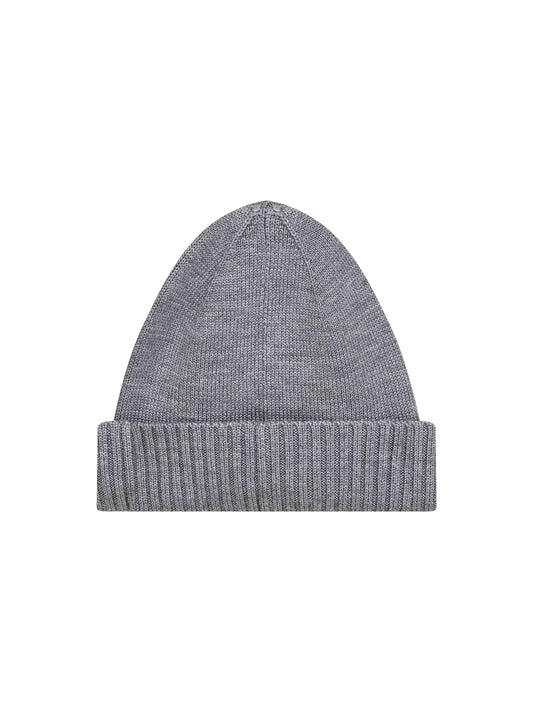 Grey wool Pony beanie