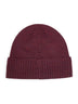Berretto in lana bordeaux con Pony