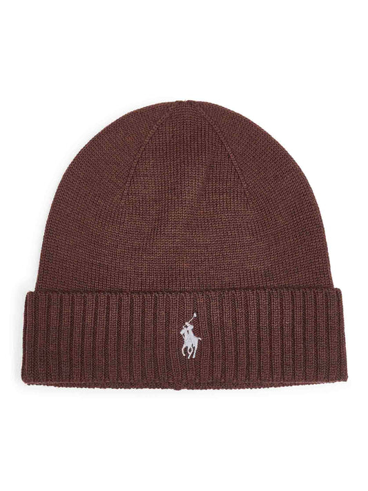 Brown wool Pony beanie