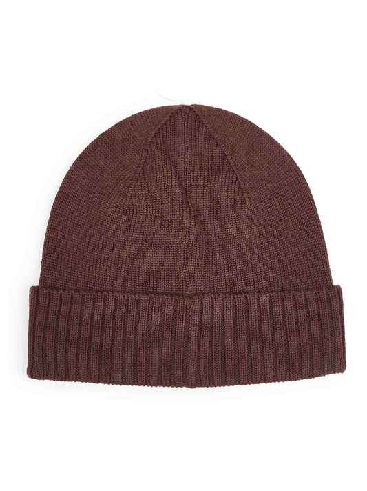 Brown wool Pony beanie