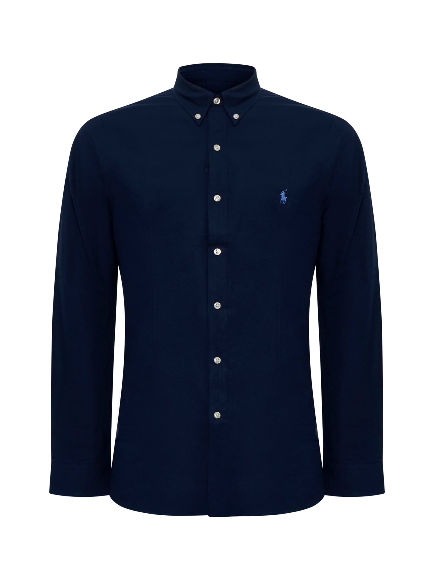Striped cotton shirt with logo