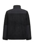 Giacca in pile e ripstop di nylon nero