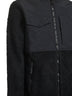 Giacca in pile e ripstop di nylon nero