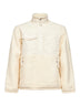 Ivory nylon and fleece Pony embroidered anorak