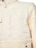 Ivory nylon and fleece Pony embroidered anorak