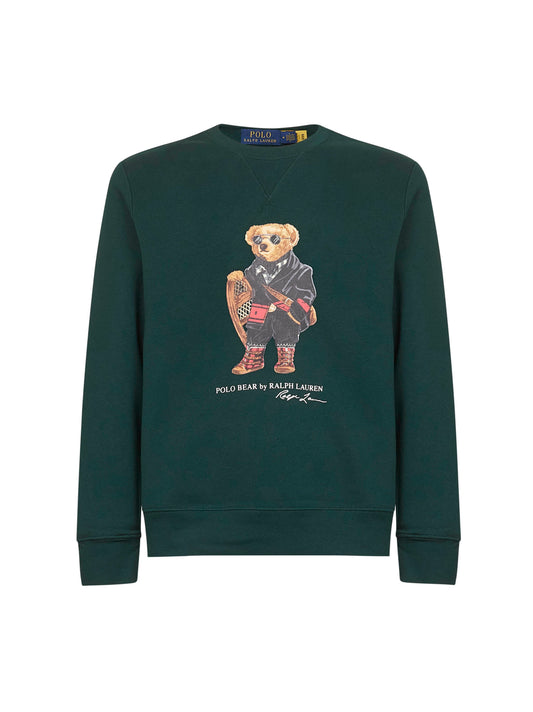 Green cotton blend Polo Bear sweatshirt