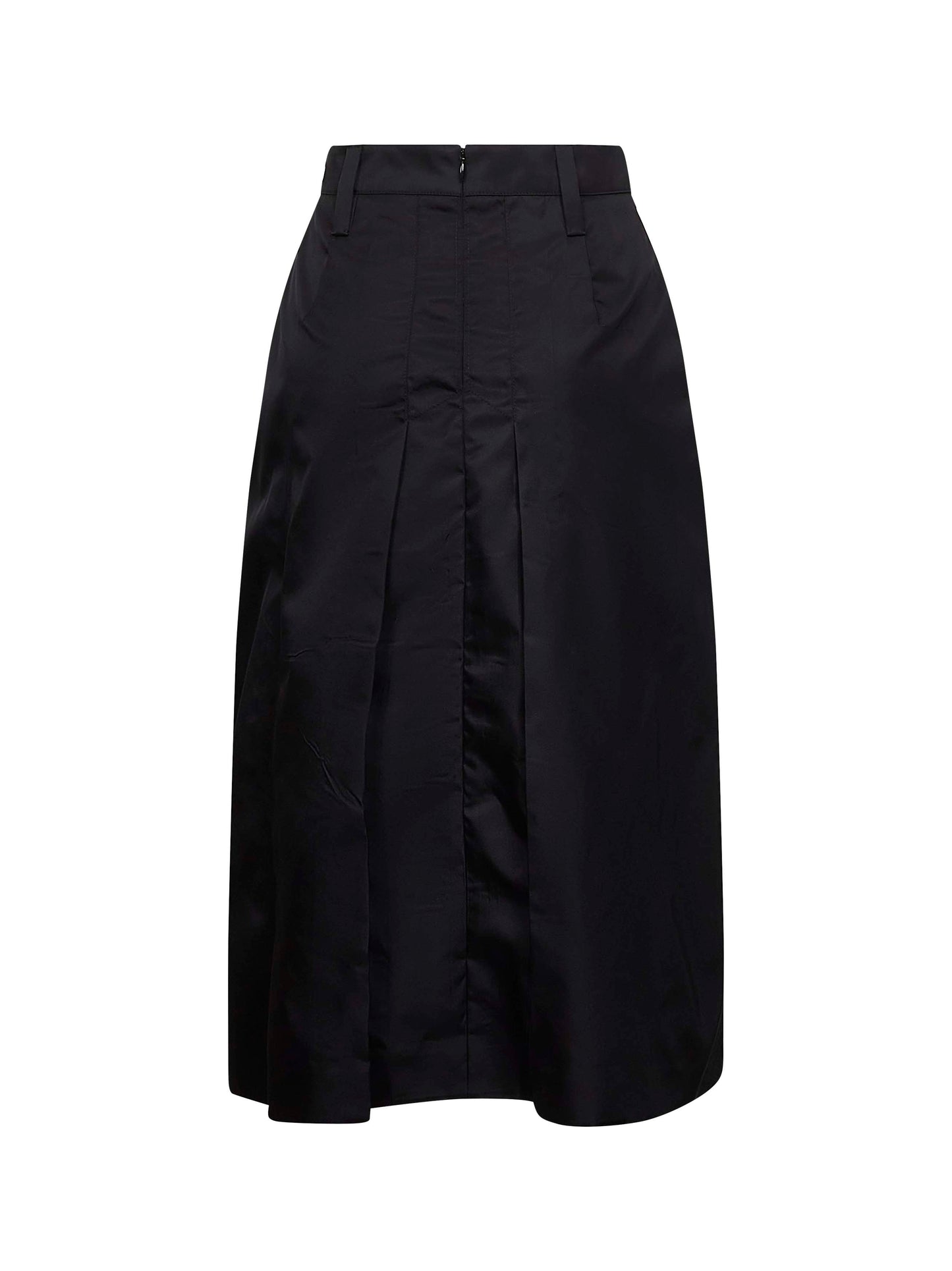 Gonna midi in Re-Nylon nero