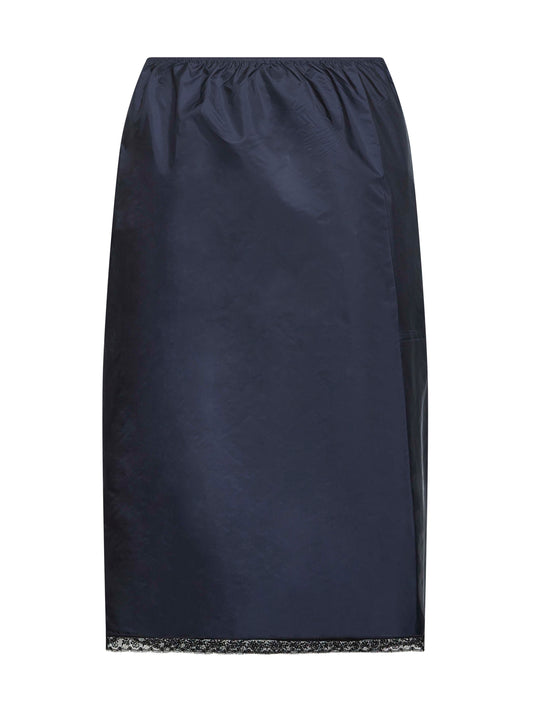 Gonna midi in Re-Nylon leggero blu
