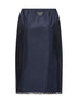 Gonna midi in Re-Nylon leggero blu