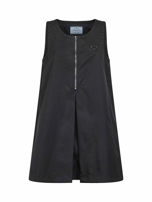 Miniabito in Re-Nylon nero