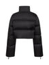 Black Re-Nylon cropped down jacket