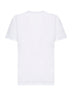 T-shirt in jersey bianco con logo
