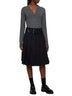 Grey virgin wool cardigan