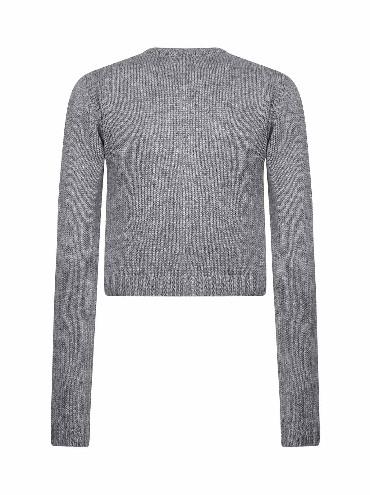 Wool cardigan with argyle pattern