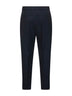 Pantaloni in stuoia di lana vergine blu