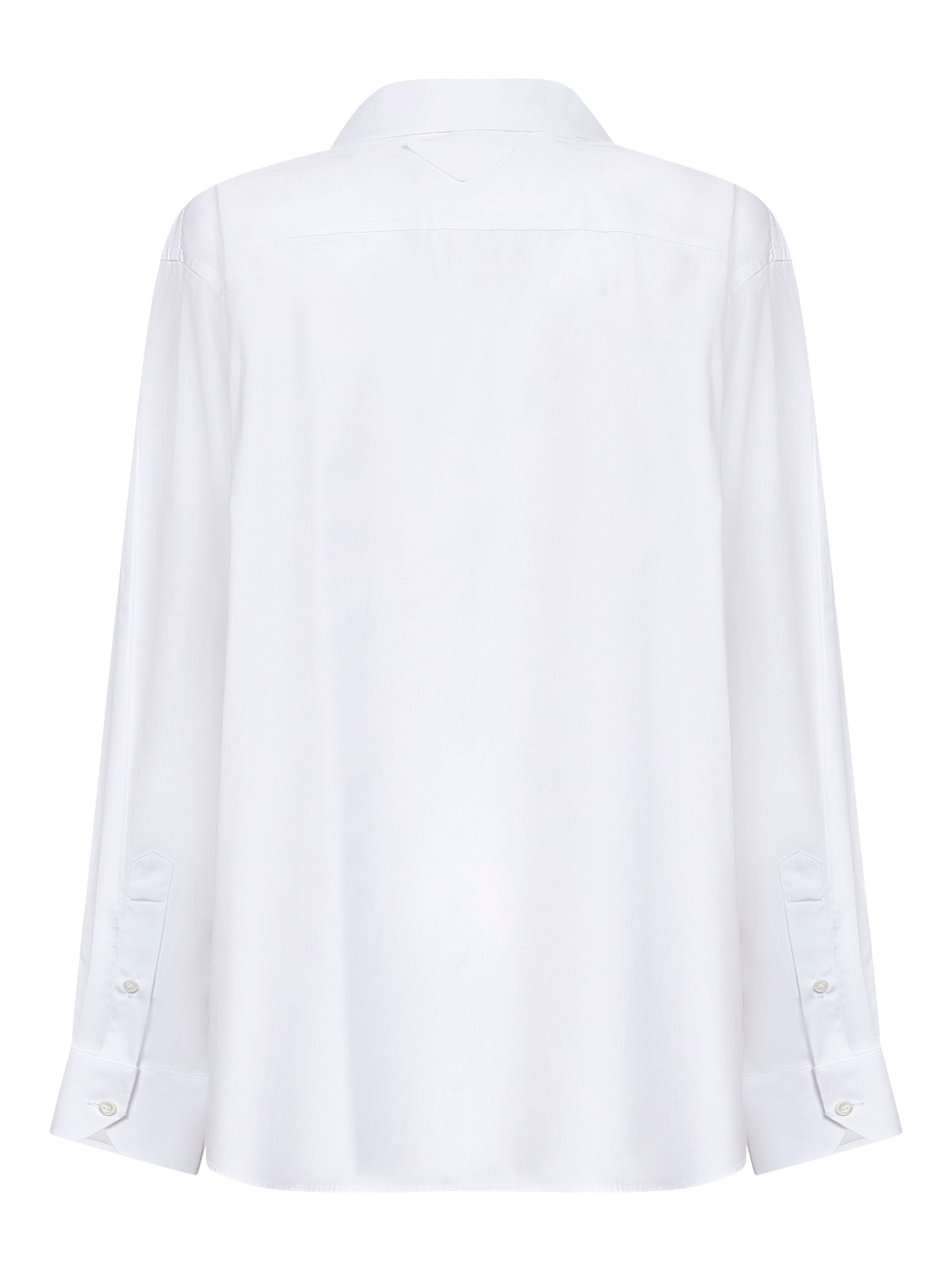 Camicia in popeline di cotone bianco