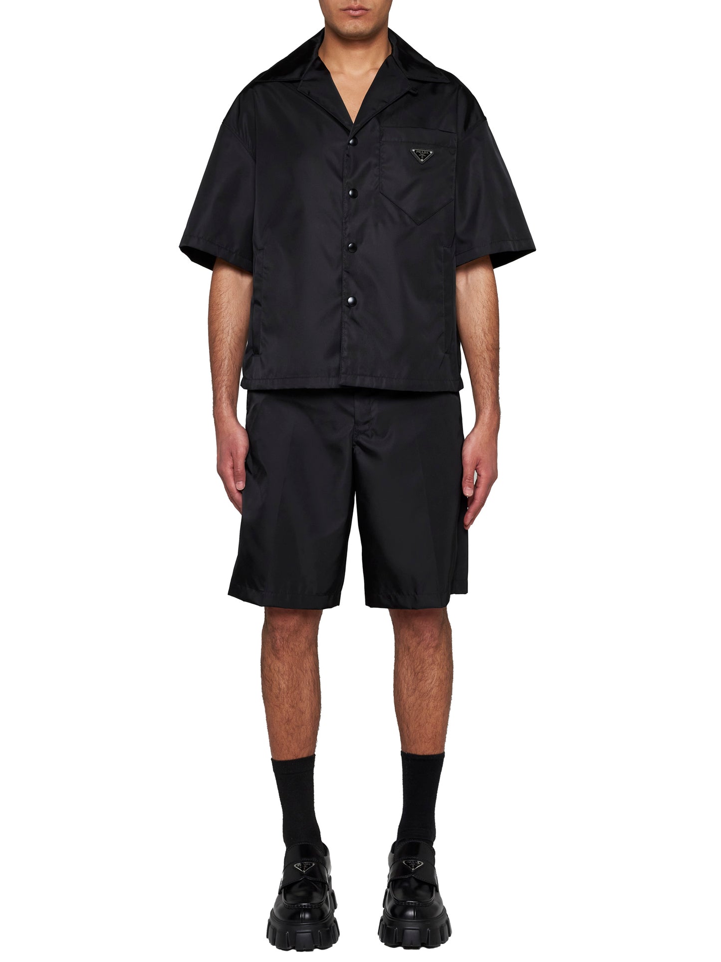 Camicia manica corta in Re-Nylon