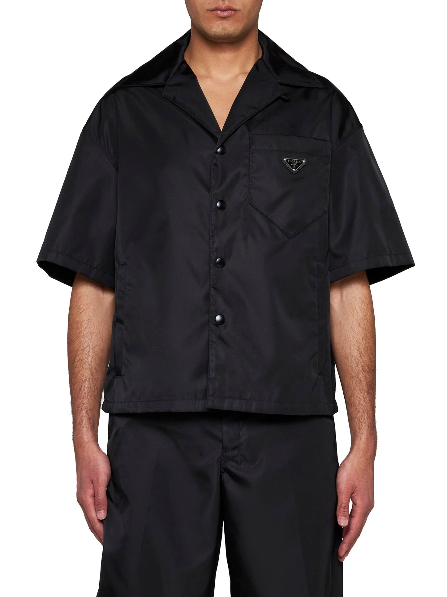Camicia manica corta in Re-Nylon