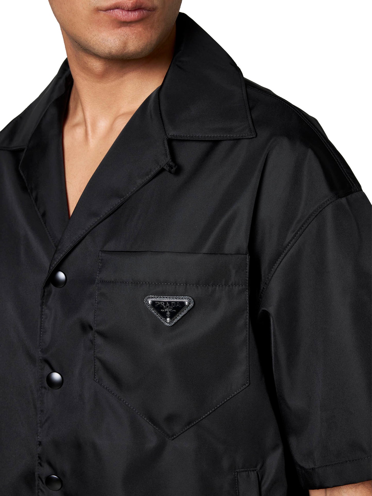 Camicia manica corta in Re-Nylon