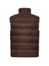 Gilet imbottito in Re-Nylon marrone
