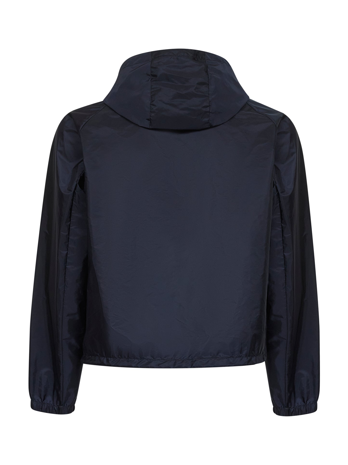 Blue Re-Nylon hooded blouson jacket