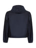 Blue Re-Nylon hooded blouson jacket