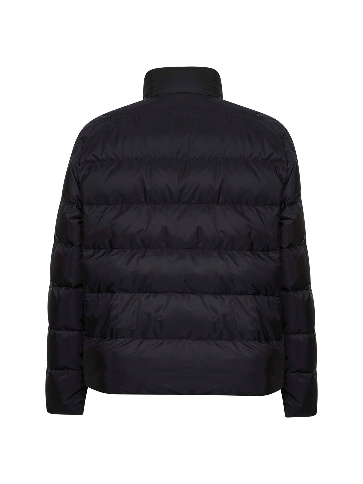 Piumino corto in Re-Nylon nero