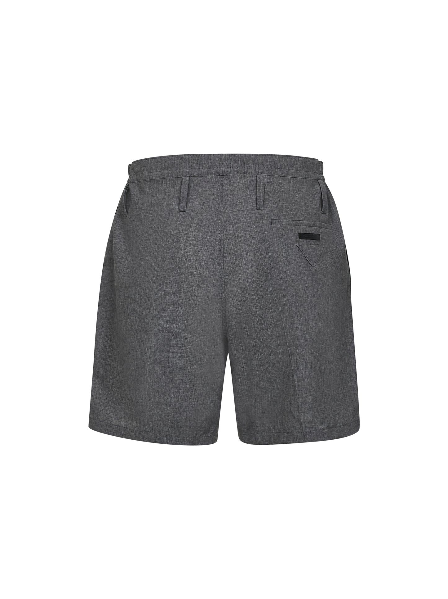 Grey wool Bermuda shorts