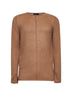 Camel cashmere crewneck sweater