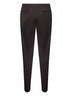 Pantaloni slim in lana vergine marrone