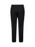 Black wool slim trousers