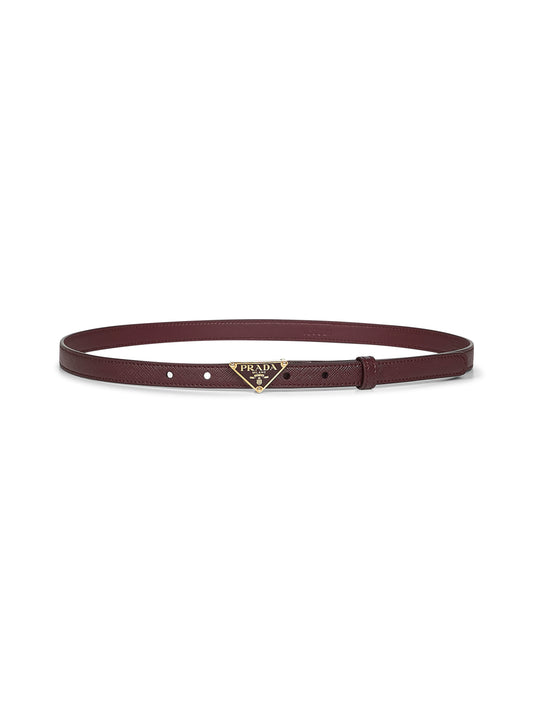 Cintura in Saffiano bordeaux