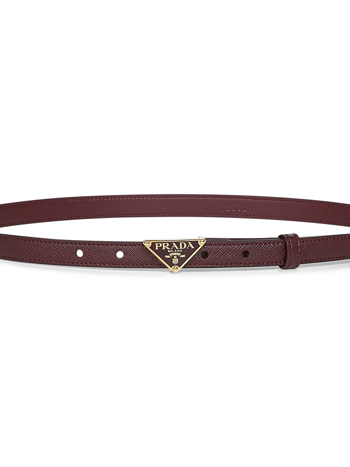 Cintura in Saffiano bordeaux