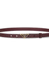 Cintura in Saffiano bordeaux