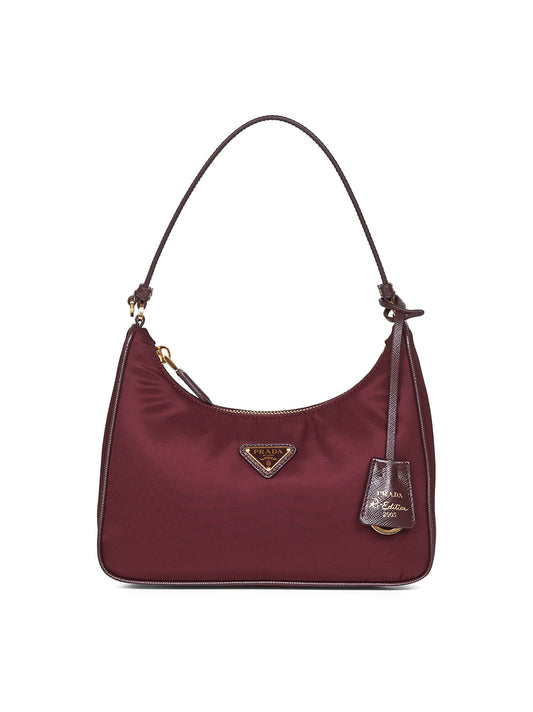 Mini borsa Prada Re-Edition 2005 bordeaux