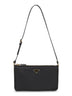 Black pouch with shoulder strap