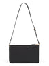 Black pouch with shoulder strap