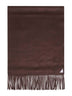 Sciarpa in seta e cashmere marrone