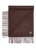 Sciarpa in seta e cashmere marrone