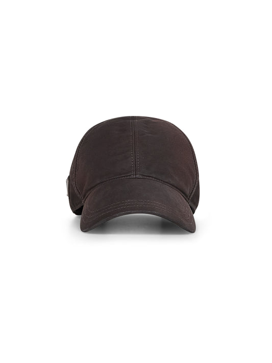 Brown cotton baseball cap