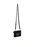 Phone holder in black Re-Nylon and Saffiano leather