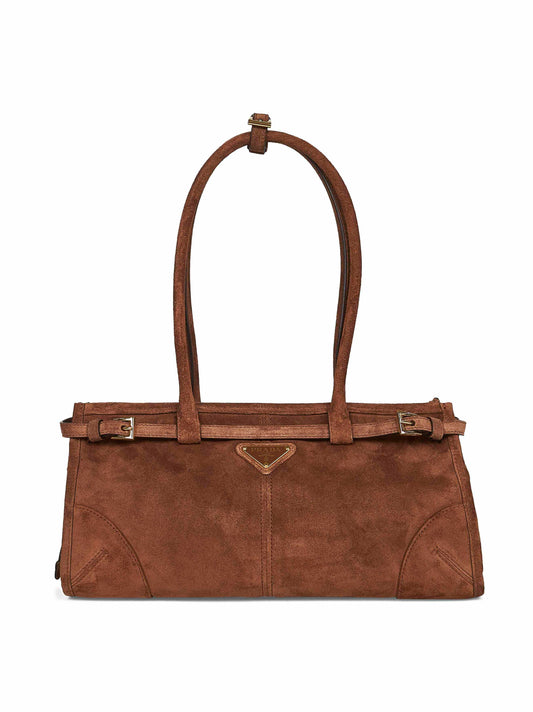 Borsa a mano Prada Bonnie medium marrone