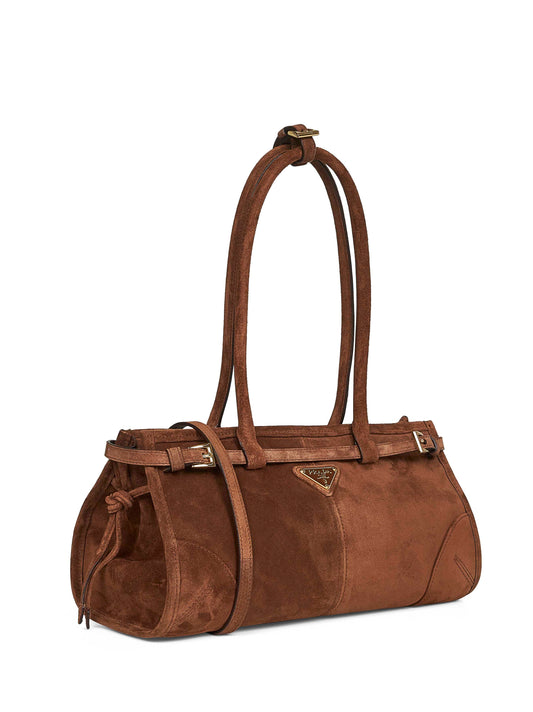 Borsa a mano Prada Bonnie medium marrone