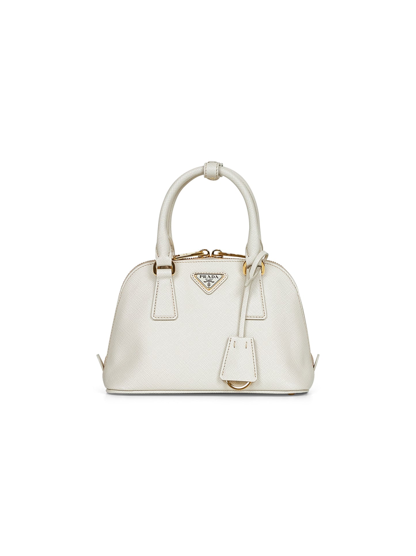 Chalk white Prada Promenade handbag