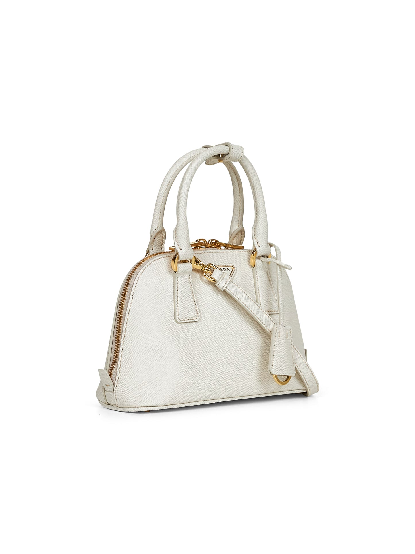 Chalk white Prada Promenade handbag