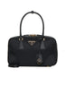 "Medium Black Re-Edition Duffel Bag in Re-Nylon