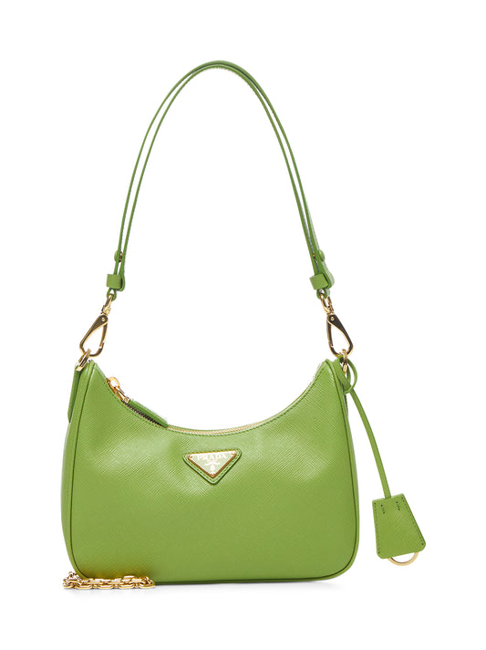 Mini borsa Prada Re-Edition verde
